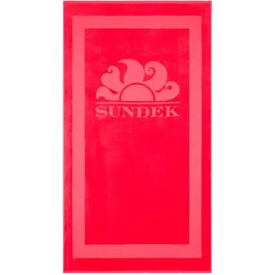 Sundek Asciugamano Jacquard Terry Logo And Frame Pitaya One Size Sundek Asciugamano Jacquard Terry Logo And Frame Pitaya One Size