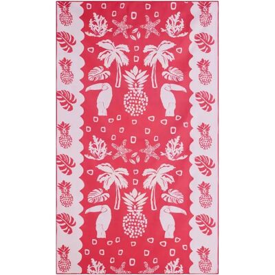 Sundek Asciugamano Recycled Lightweight Microfibre Tropic Salad Print Pitaya One Size Sundek Asciugamano Recycled Lightweight Microfibre Tropic Salad Print Pitaya One Size