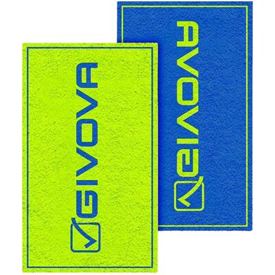Givova Asciugamano Double Face 80x165 Cm Fluo Green / Blue One Size Givova Asciugamano Double Face 80x165 Cm Fluo Green / Blue One Size