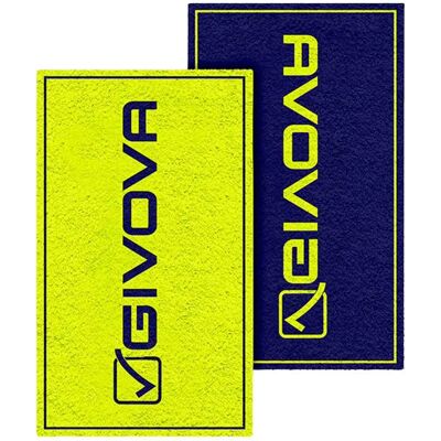 Givova Asciugamano Double Face 80x165 Cm Fluo Yellow / Navy Blue One Size Givova Asciugamano Double Face 80x165 Cm Fluo Yellow / Navy Blue One Size