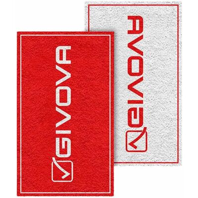 Givova Asciugamano Double Face 80x165 Cm Red / White One Size Givova Asciugamano Double Face 80x165 Cm Red / White One Size