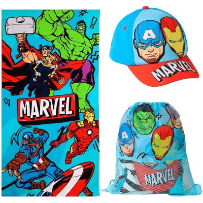 Disney Asciugamano Avengers & Bag Set Multicolor One Size Disney Asciugamano Avengers & Bag Set Multicolor One Size
