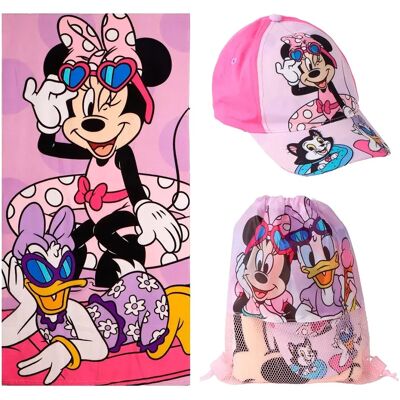 Disney Asciugamano Minnie Mouse & Bag Set Multicolor One Size Disney Asciugamano Minnie Mouse & Bag Set Multicolor One Size