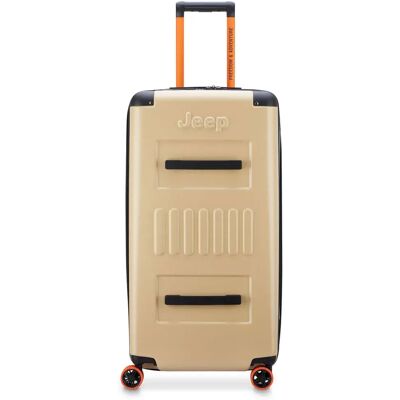 Jeep Valigia A Rotelle J027282807 80 Cm 121l Dark Beige 2XL Jeep Valigia A Rotelle J027282807 80 Cm 121l Dark Beige 2XL