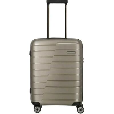 Travelite Valigia A Rotelle Air Base w S Champagne Metallic / Champagne Metallic One Size Travelite Valigia A Rotelle Air Base w S Champagne Metallic / Champagne Metallic One Size