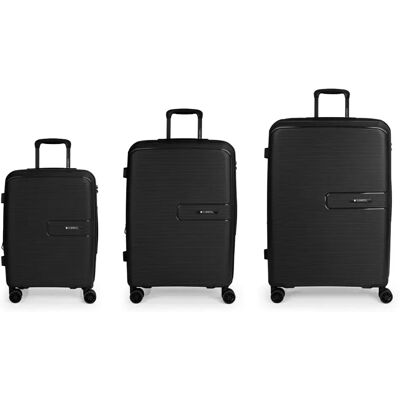 Gabol Valigia A Rotelle Steady Spinner Expandable 195l 3 Unità Black One Size Gabol Valigia A Rotelle Steady Spinner Expandable 195l 3 Unità Black One Size