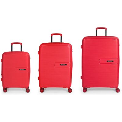 Gabol Valigia A Rotelle Steady Spinner Expandable 195l 3 Unità Red One Size Gabol Valigia A Rotelle Steady Spinner Expandable 195l 3 Unità Red One Size