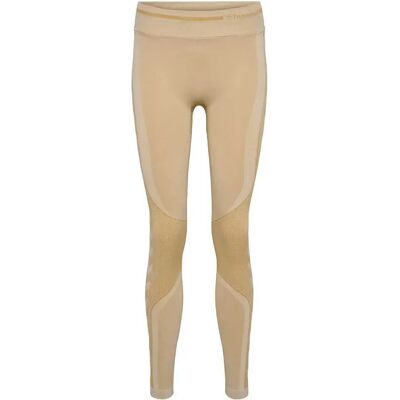 Leggings Hummel Lulu Scrunch Beige L Senza Cuciture - Leggings Leggings Hummel Lulu Scrunch Beige L Senza Cuciture - Leggings