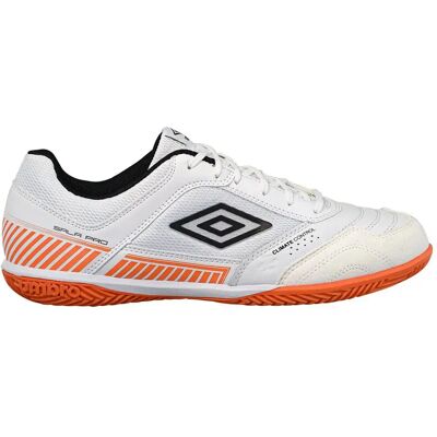 Umbro Scarpe Da Futsal Sala Ii Pro In White / Black / Scarlet Ibis EU 45 1/2 Umbro Scarpe Da Futsal Sala Ii Pro In White / Black / Scarlet Ibis EU 45 1/2