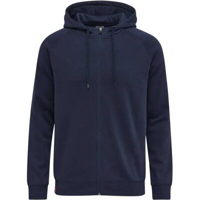 Hummel Felpa Con Zip Red Classic Marine 4XL Hummel Felpa Con Zip Red Classic Marine 4XL