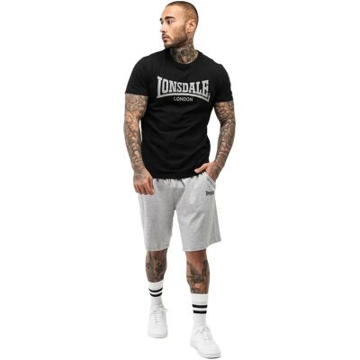Lonsdale Tuta Moy Black / Marl Grey M Lonsdale Tuta Moy Black / Marl Grey M