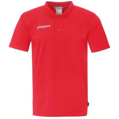 Uhlsport Polo A Maniche Corte Essential Red / White S Uhlsport Polo A Maniche Corte Essential Red / White S