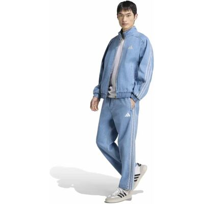 Adidas Pantaloni Da Tuta Stadiun Regular Fit Denim Full Length Open Hem Crystal Sky XL Adidas Pantaloni Da Tuta Stadiun Regular Fit Denim Full Length Open Hem Crystal Sky XL