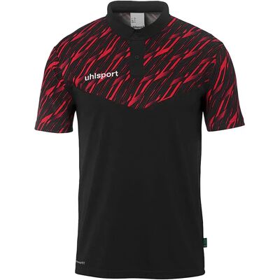 Uhlsport Polo A Maniche Corte Progressive 28 Black / Red 12-13 Anni Uhlsport Polo A Maniche Corte Progressive 28 Black / Red 12-13 Anni