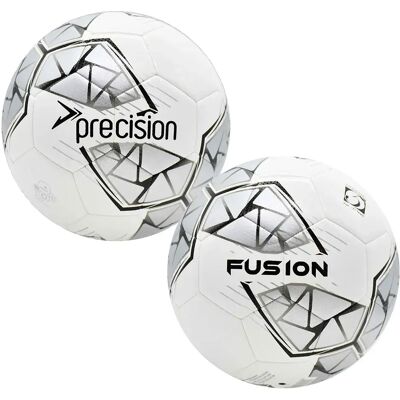 Precision Pallone Da Calcio Fusion Fifa® Basic Training White / Silver / Black / White 4 Precision Pallone Da Calcio Fusion Fifa® Basic Training White / Silver / Black / White 4
