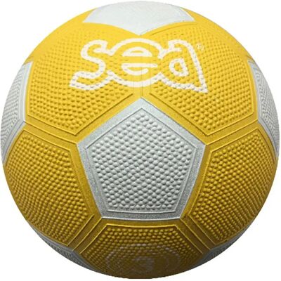 Sea Pallone Da Calcio In Gomma Yellow 3 Sea Pallone Da Calcio In Gomma Yellow 3