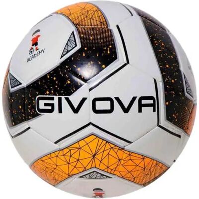 Givova Pallone Da Calcio Academy School Black / Fluo Orange 5 Givova Pallone Da Calcio Academy School Black / Fluo Orange 5