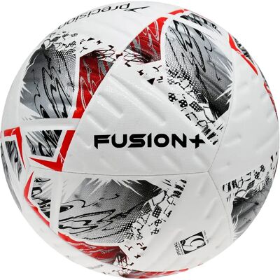 Precision Pallone Da Calcio Fusion+ Fifa® Basic White/Silver/Red/Black 4 Precision Pallone Da Calcio Fusion+ Fifa® Basic White/Silver/Red/Black 4