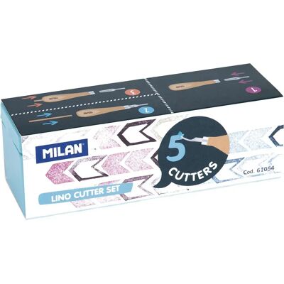 Set di 5 Gubias Milan per Rilievi su Linoleum Set di 5 Gubias Milan per Rilievi su Linoleum