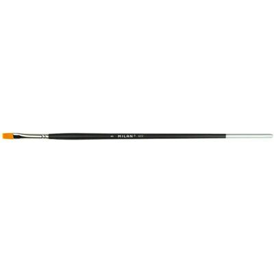 Milan Set Di 3 Pennelli Piatti Sintetici Premium Con Manico Lungo Serie 622 N. 22 Milan Set Di 3 Pennelli Piatti Sintetici Premium Con Manico Lungo Serie 622 N. 22