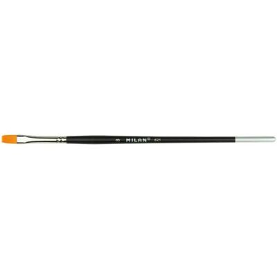 Milan Confezione Da Pennelli Piatti Sintetici Premium Con Manico Corto Serie 621 N. 20 Milan Confezione Da Pennelli Piatti Sintetici Premium Con Manico Corto Serie 621 N. 20