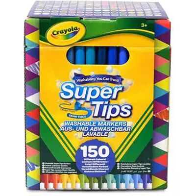 Crayola Pennarelli Lavabili Super Punta 18x1.8x13.5 Cm 150 Unità Crayola Pennarelli Lavabili Super Punta 18x1.8x13.5 Cm 150 Unità