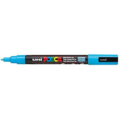Faber Castell Pennarello Uniposca Pc-3m Fine Round Tip 1.3mm Sky Blue 6 Units Faber Castell Pennarello Uniposca Pc-3m Fine Round Tip 1.3mm Sky Blue 6 Units