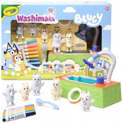 Crayola Washimals Bluey Set Da 5 Animali Domestici Con Piscina Crayola Washimals Bluey Set Da 5 Animali Domestici Con Piscina