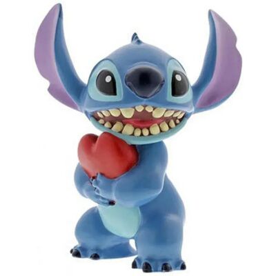 Mini Figurina Cuore di Stitch Disney - Collezionabile Decorativo - Resina Dipinta a Mano Mini Figurina Cuore di Stitch Disney - Collezionabile Decorativo - Resina Dipinta a Mano