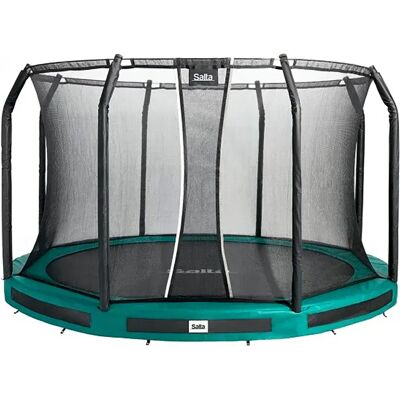 Trampolino Premium Ground Salta - 396cm, verde, rete di sicurezza, rotondo Trampolino Premium Ground Salta - 396cm, verde, rete di sicurezza, rotondo