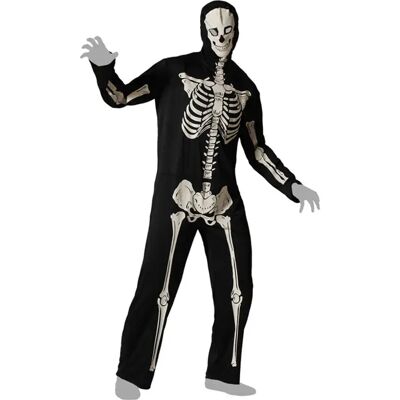Atosa Costume Da Scheletro Per Uomo Che Si Illumina Al Buio Multicolor 1 M-L Atosa Costume Da Scheletro Per Uomo Che Si Illumina Al Buio Multicolor 1 M-L