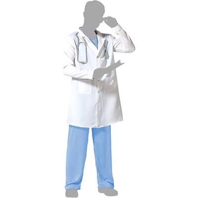 Atosa Costume Da Medico Uomo White M-L Atosa Costume Da Medico Uomo White M-L