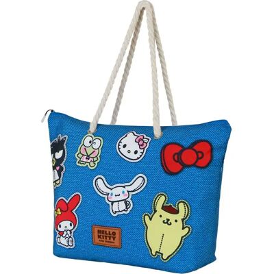 Karactermania Borsa A Tracolla In Tessuto Sanrio Hello Kitty Stickers Blue One Size Karactermania Borsa A Tracolla In Tessuto Sanrio Hello Kitty Stickers Blue One Size