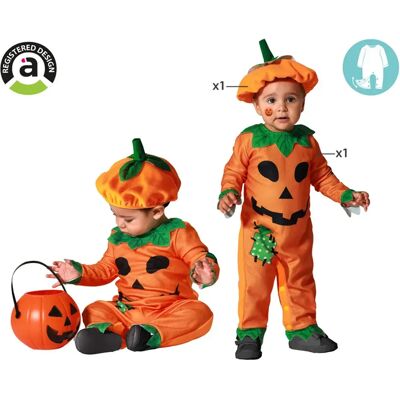 Atosa Costume Da Neonato Zucca Orange 6-12 Mesi Atosa Costume Da Neonato Zucca Orange 6-12 Mesi