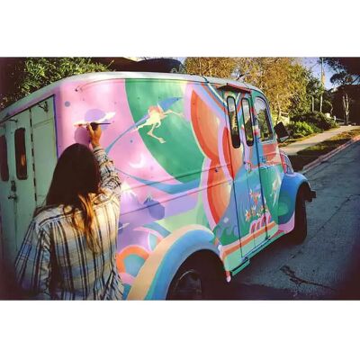Divine Poster Glen Chase Truck Paint La Jolla 1973 Divine Poster Glen Chase Truck Paint La Jolla 1973