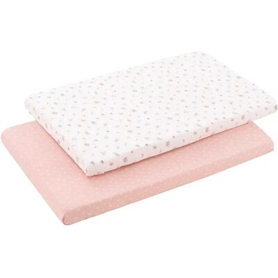 Cambrass Lenzuolo Con Angoli Per Mini Culla Calma 50x90x12 Cm 2 Unità Pink One Size Cambrass Lenzuolo Con Angoli Per Mini Culla Calma 50x90x12 Cm 2 Unità Pink One Size