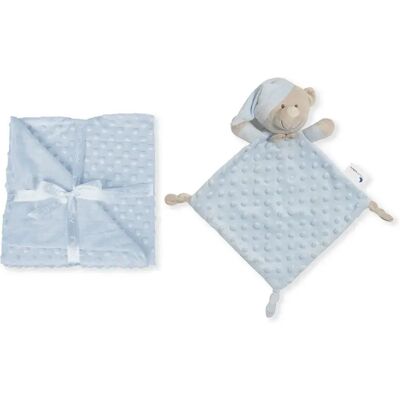 Coperta in Velluto Morbido con Peluche - Set Regalo Bebè Coperta in Velluto Morbido con Peluche - Set Regalo Bebè