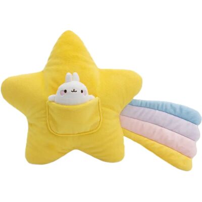 Nici Cuscino Stella Cadente Molang 40x28 Cm Multicolor One Size Nici Cuscino Stella Cadente Molang 40x28 Cm Multicolor One Size
