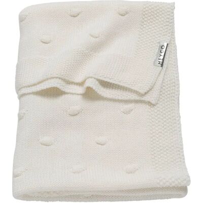 Meyco Coperta in Cotone Knots - 75x100cm - Offwhite Meyco Coperta in Cotone Knots - 75x100cm - Offwhite