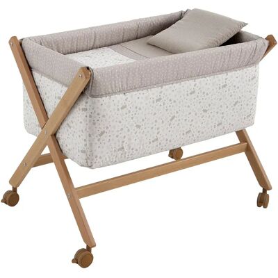 Cambrass Lettino Da Viaggio Abete 55x87x74 Cm Beige / Natural One Size Cambrass Lettino Da Viaggio Abete 55x87x74 Cm Beige / Natural One Size