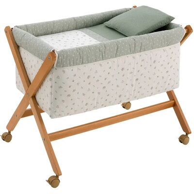 Cambrass Lettino Da Viaggio Calma 55x87x74 Cm Green / Natural One Size Cambrass Lettino Da Viaggio Calma 55x87x74 Cm Green / Natural One Size