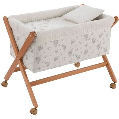 Cambrass Lettino Da Viaggio Globe 55x87x74 Cm Raw / Natural One Size Cambrass Lettino Da Viaggio Globe 55x87x74 Cm Raw / Natural One Size