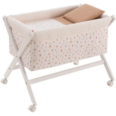 Cambrass Lettino Da Viaggio Senda 55x87x74 Cm Beige / White One Size Cambrass Lettino Da Viaggio Senda 55x87x74 Cm Beige / White One Size