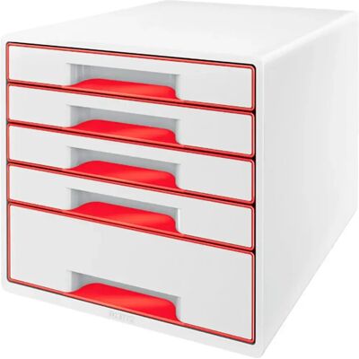 Leitz Scrivania Wow Cube 5 Cassetti 1 Grande E Piccoli Cassetti Buc Leitz Scrivania Wow Cube 5 Cassetti 1 Grande E Piccoli Cassetti Buc