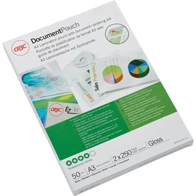 Gbc Buste Per Plastificazione A3 2x250 Micron 303x26 Mm 50 Unità Gbc Buste Per Plastificazione A3 2x250 Micron 303x26 Mm 50 Unità