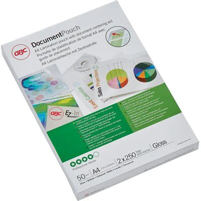 Gbc Buste Per Plastificazione A 2x250 Micron 216x303 Mm 50 Unità Gbc Buste Per Plastificazione A 2x250 Micron 216x303 Mm 50 Unità
