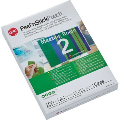 Gbc Buste Per Plastificazione A Adesive 2x125 Micron 216x303 Mm 100 Unità Gbc Buste Per Plastificazione A Adesive 2x125 Micron 216x303 Mm 100 Unità