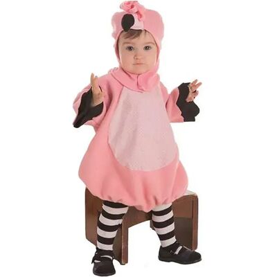 Costume bebé fenicottero rosa BigBuy - 2 pezzi - 12 mesi Costume bebé fenicottero rosa BigBuy - 2 pezzi - 12 mesi