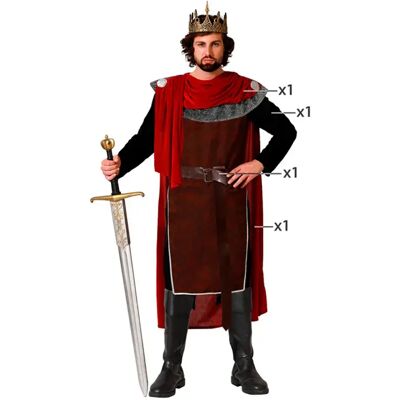 Atosa Costume Da Re Medievale Per Uomo Atosa Costume Da Re Medievale Per Uomo