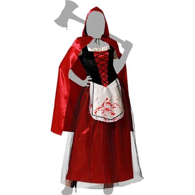 Atosa Costume Da Donna Di Cappuccetto Rosso Sanguinante Atosa Costume Da Donna Di Cappuccetto Rosso Sanguinante